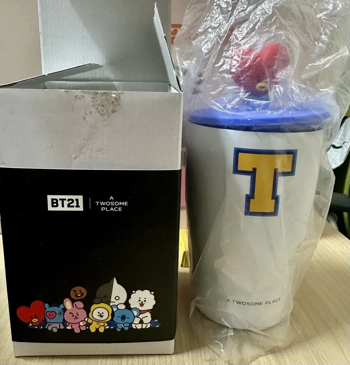 (새상품) Bt21 tata 타타 투썸플레이스 한정판 텀블러